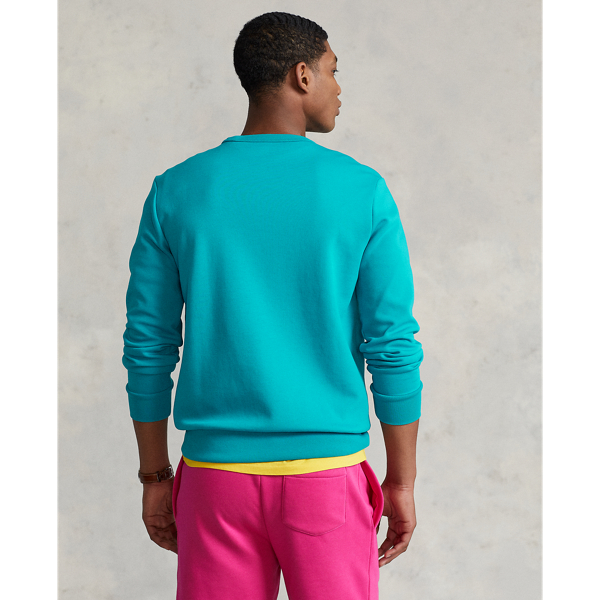 Deep Aqua Double-Knit Crewneck Sweatshirt Polo Ralph Lauren 5