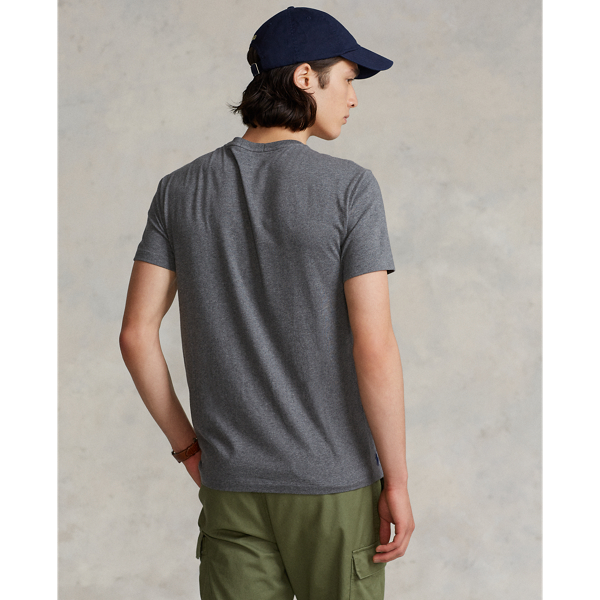 Custom-Slim-Fit Jersey-T-Shirt Polo Ralph Lauren in Mittleres Flanellgrau 5