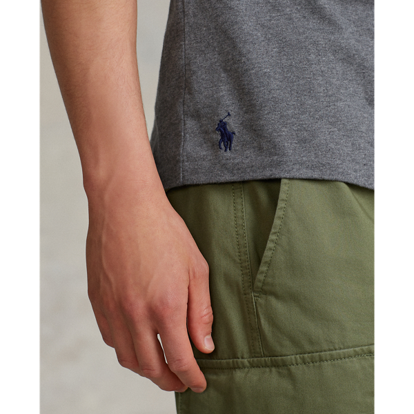 Custom-Slim-Fit Jersey-T-Shirt Polo Ralph Lauren in Mittleres Flanellgrau 6
