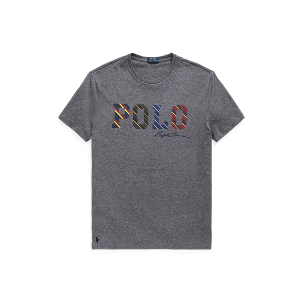 Custom-Slim-Fit Jersey-T-Shirt Polo Ralph Lauren in Mittleres Flanellgrau 2