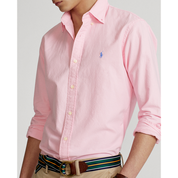 Gef&auml;rbtes Custom Fit Oxfordhemd Polo Ralph Lauren in Taylor Rose 6