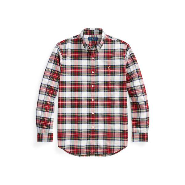 Slim Fit Plaid Oxford Shirt Polo Ralph Lauren 1