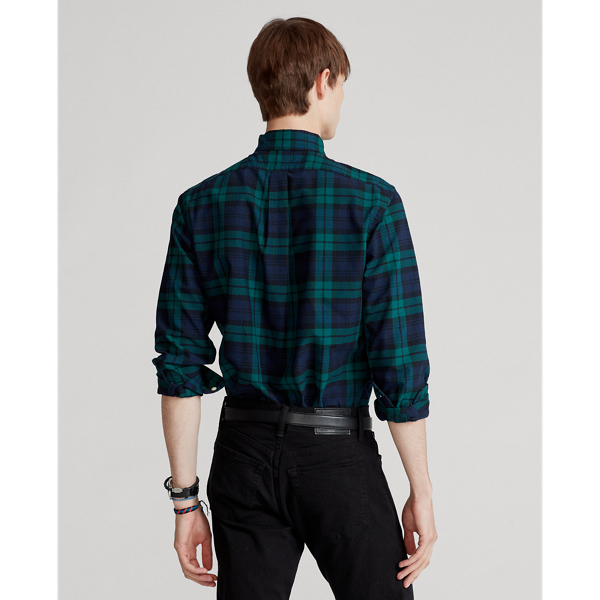 Chemise Oxford &eacute;cossaise cintr&eacute;e Polo Ralph Lauren en Vert/Bleu marine 5