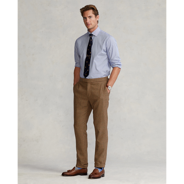 Gestreiftes Custom-Fit Popelinehemd Polo Ralph Lauren in Carolina-Blau/Wei&szlig; 3