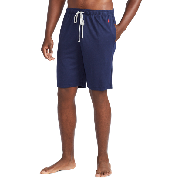 Navy/Andover Heather/Red Cotton-Blend-Jersey Pajama Short Polo Ralph Lauren 2