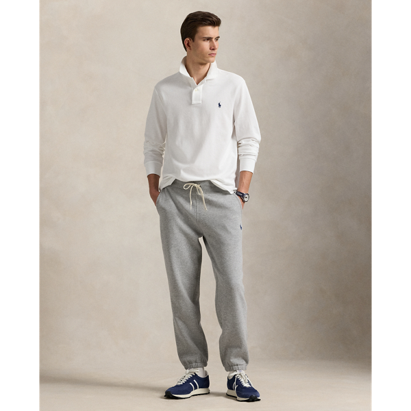 White Classic Fit Mesh Long-Sleeve Polo Shirt Polo Ralph Lauren 4