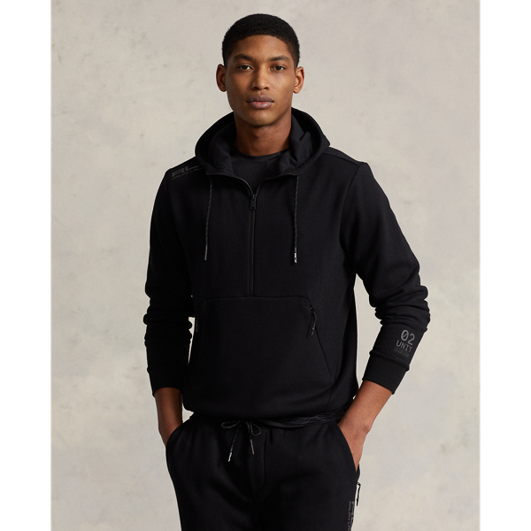 Polo Black Fleece Half-Zip Hoodie RLX 1