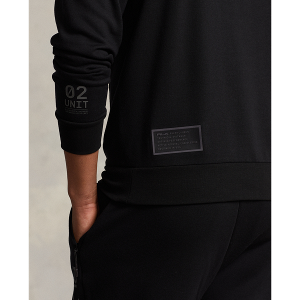 Polo Black Fleece Half-Zip Hoodie RLX 7