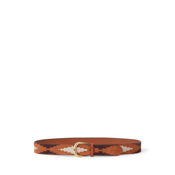 Ceinture patchwork en daim Lauren en 1