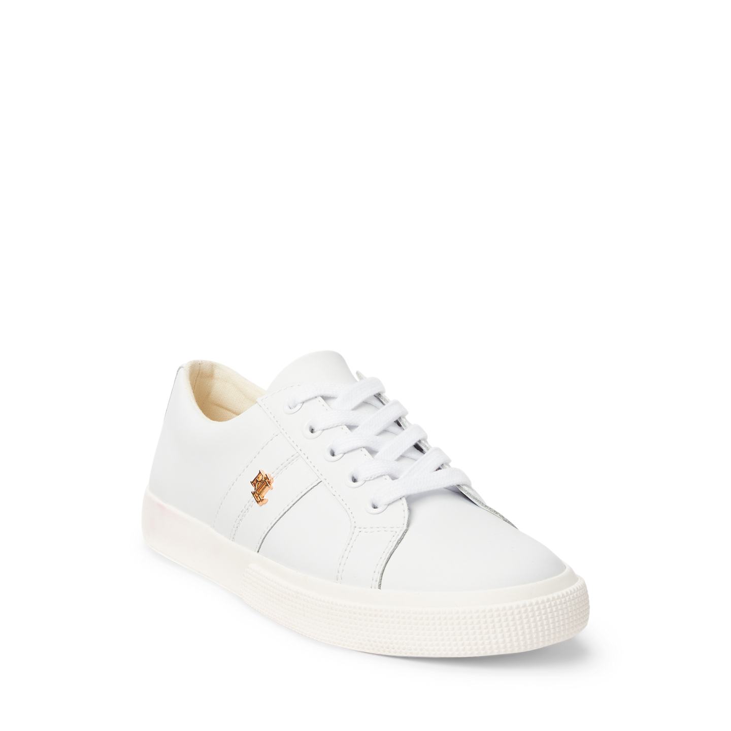 Женские кроссовки Lauren Ralph Lauren Janson II Action Leather, цвет: Белый — фото 1