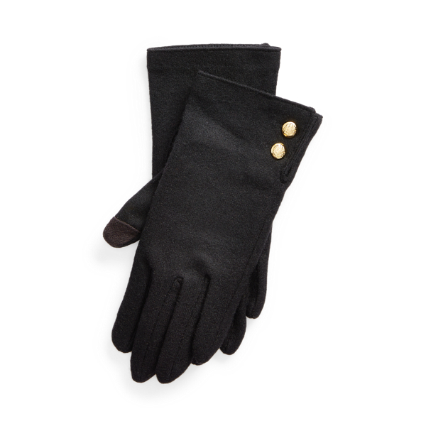 Gants tactiles &agrave; deux boutons Lauren en 1