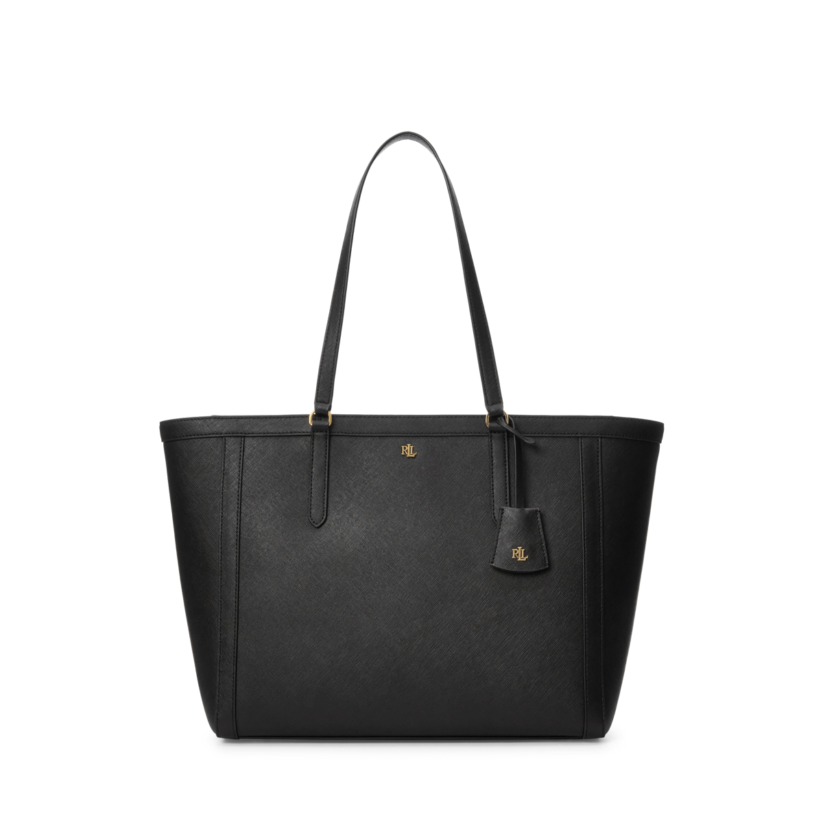 Crosshatch Leather Large Clare Tote Ralph Lauren