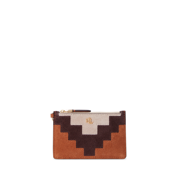 Tarjetero con cremallera y patchwork Lauren en 1