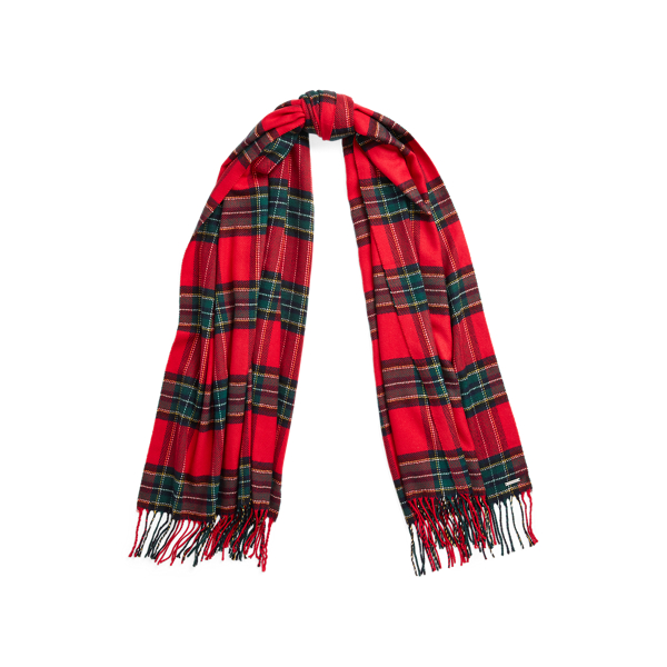 Warmer rechteckiger Karoschal Lauren in 1