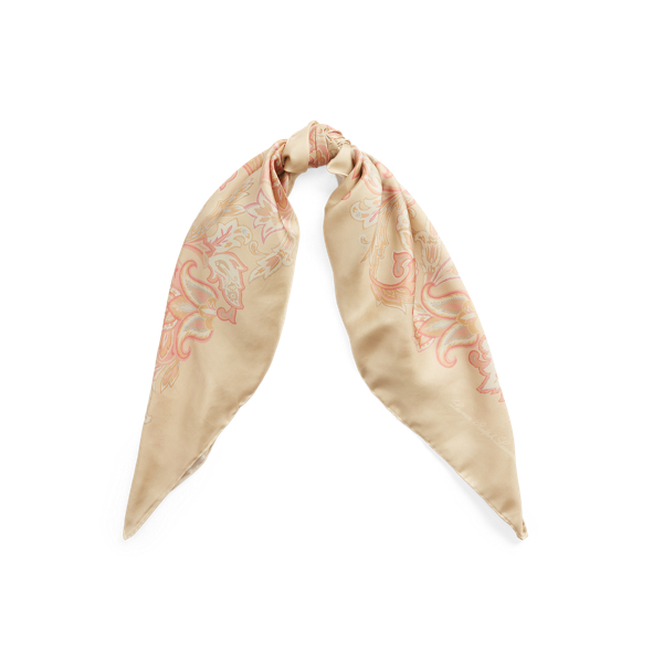 Lola Silk Twill Square Scarf Lauren 1