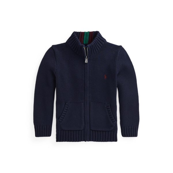 Cotton Full-Zip Jumper Boys 1.5-6 Years 1