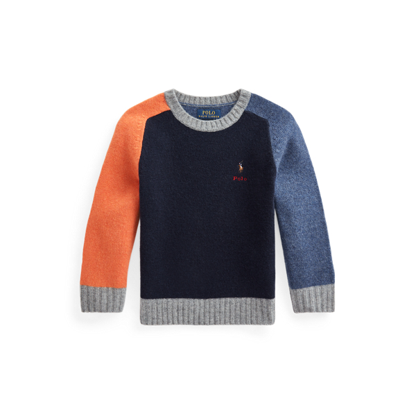Colour-Blocked Wool-Cashmere Jumper Boys 1.5-6 Years 1