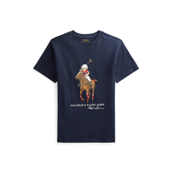 Polo Bear & Big Pony Cotton Tee Boys 6-14 Years em 1
