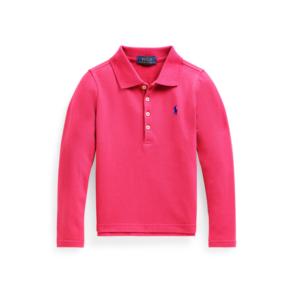 Lang&auml;rmliges Piqu&eacute;-Polohemd Girls 1.5-6.5 Years in 1