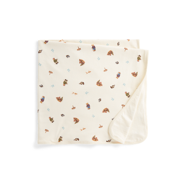 Couverture en coton motif Polo Bear