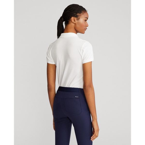 Golfpolo met getailleerde pasvorm: Ralph Lauren Golf in Ceramic White 4