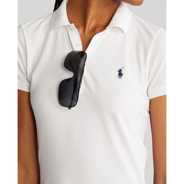 Golfpolo met getailleerde pasvorm: Ralph Lauren Golf in Ceramic White 5