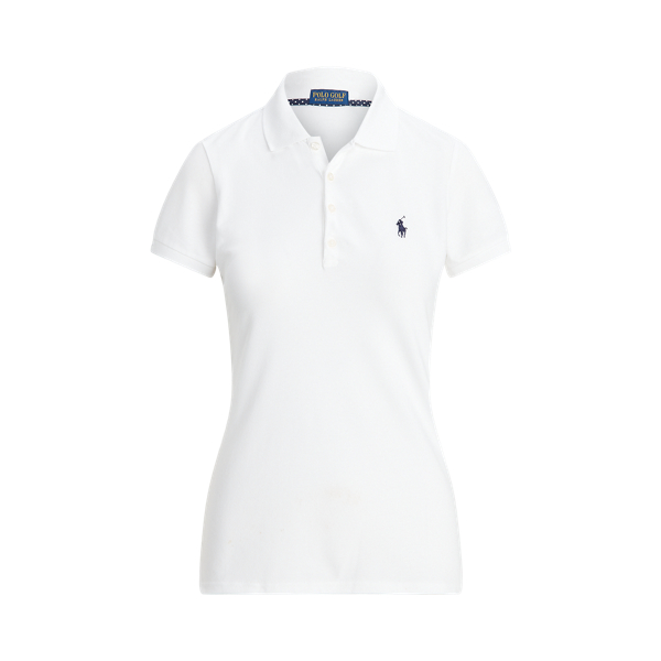 Golfpolo met getailleerde pasvorm: Ralph Lauren Golf in Ceramic White 2
