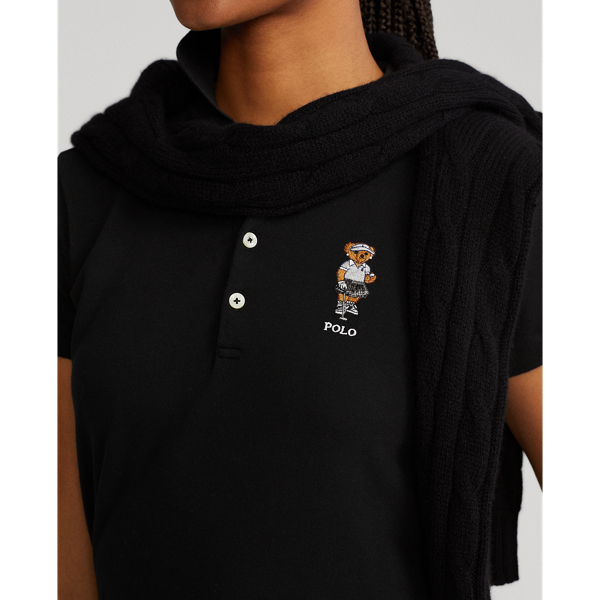 Black Polo Bear Tailored Fit Performance Polo Ralph Lauren Golf 5
