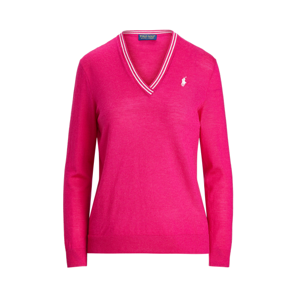 Merino Wool V-Neck Sweater Ralph Lauren Golf 1
