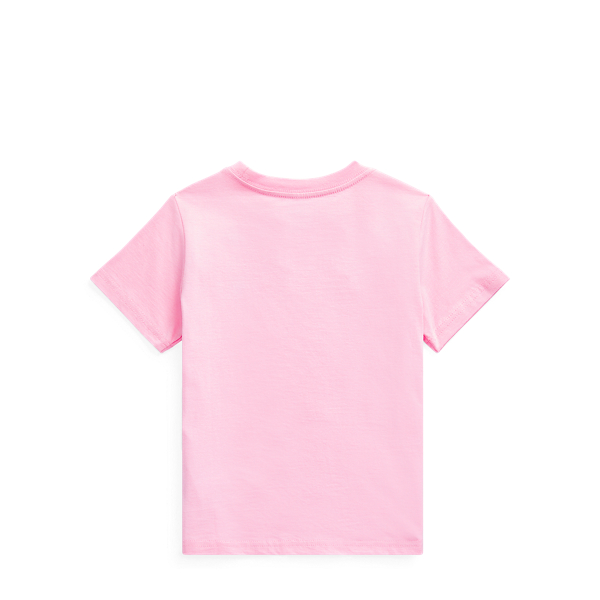 T-shirt col rond jersey de coton Boys 1.5-6 Years en Rose Carmel 2