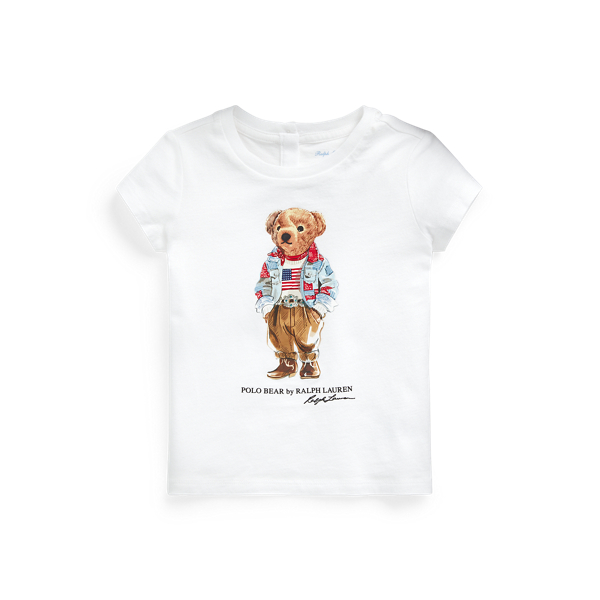 Polo Bear katoenen jersey T-shirt Baby Girl in 1