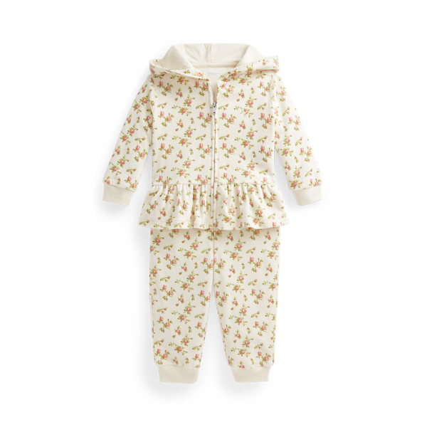 Ensemble sweat et pantalon velours Baby Girl en 1
