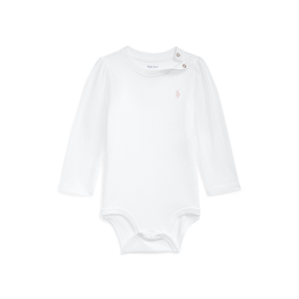 Puff-Sleeve Cotton Jersey Bodysuit