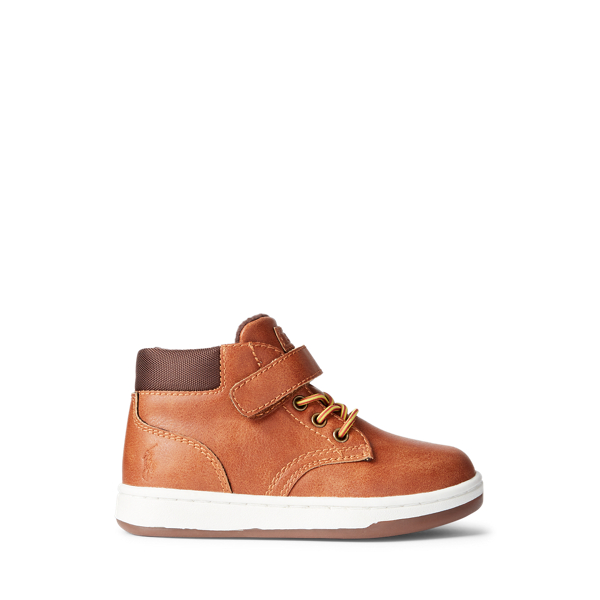 Polo Court Faux-Leather Trainer