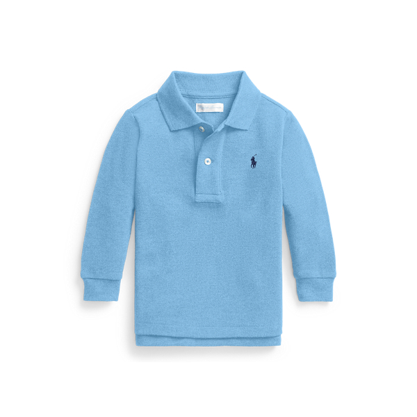 Polo &agrave; manches longues en piqu&eacute; Baby Boy en 1