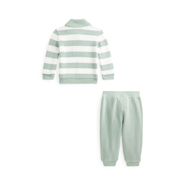 Lima Bean Multi Striped Sweatshirt & Jogger Pant Set Baby 2