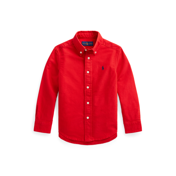 Camisa Oxford de algod&oacute;n te&ntilde;ida Boys 1.5-6 Years en 1