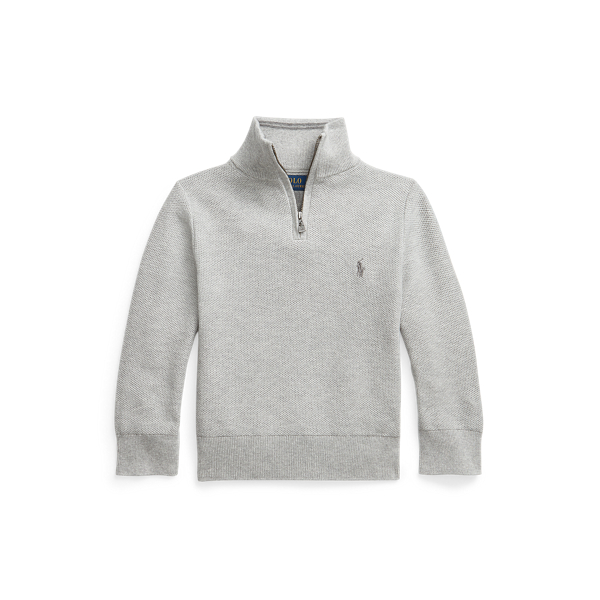 Cotton Quarter-Zip Jumper BOYS 1.5-6 YEARS 1