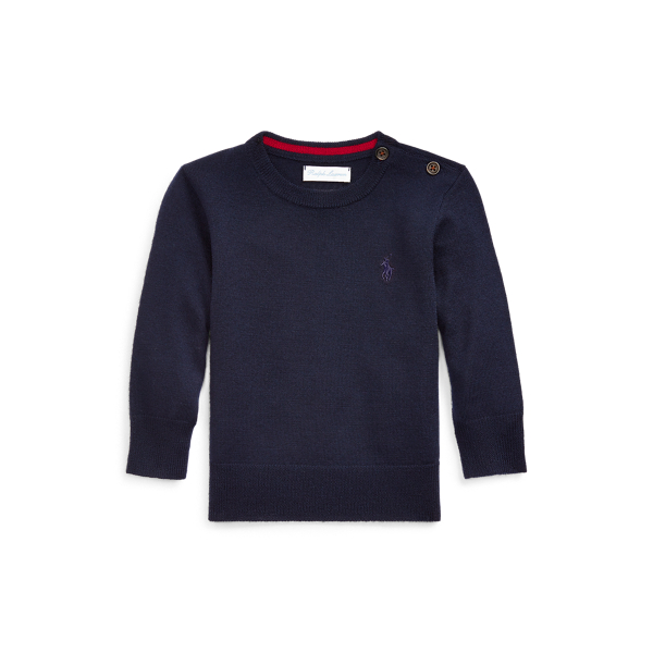 Pull col rond en&nbsp;m&eacute;rinos Baby Boy en 1