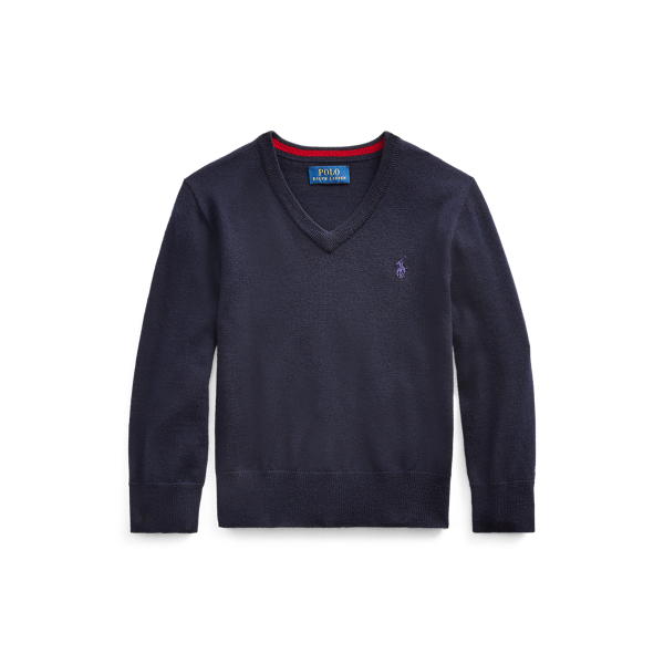 Wool V-Neck Sweater Boys 1.5-6 Years 1
