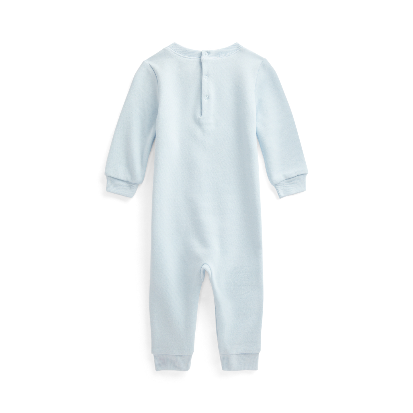 Детский комбинезон Ralph Lauren Polo Bear Fleece Coverall, цвет: Синий — фото 1