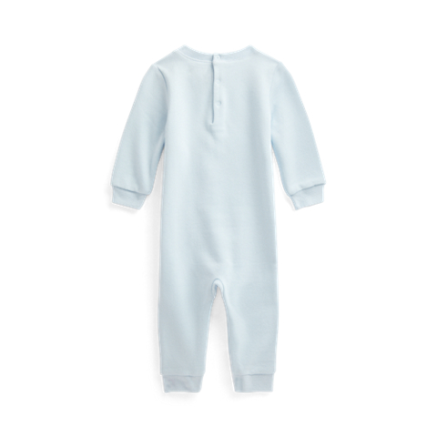 Детский комбинезон Ralph Lauren Polo Bear Fleece Coverall, цвет: Синий