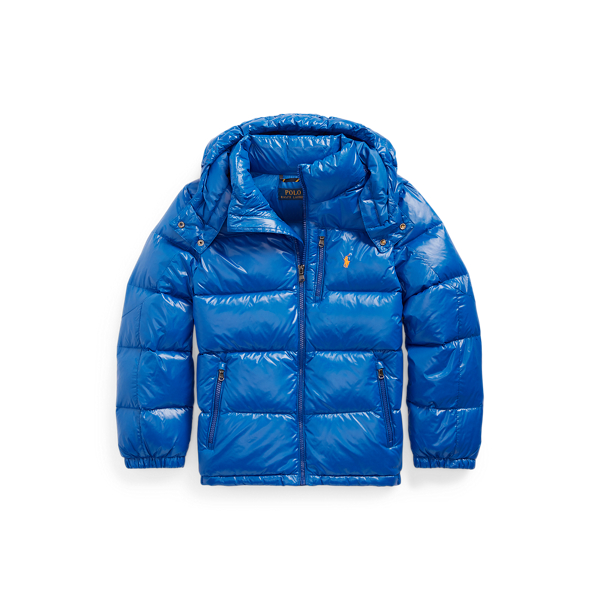 Water-Repellent Glossed Down Jacket Boys 6-14 Years 1