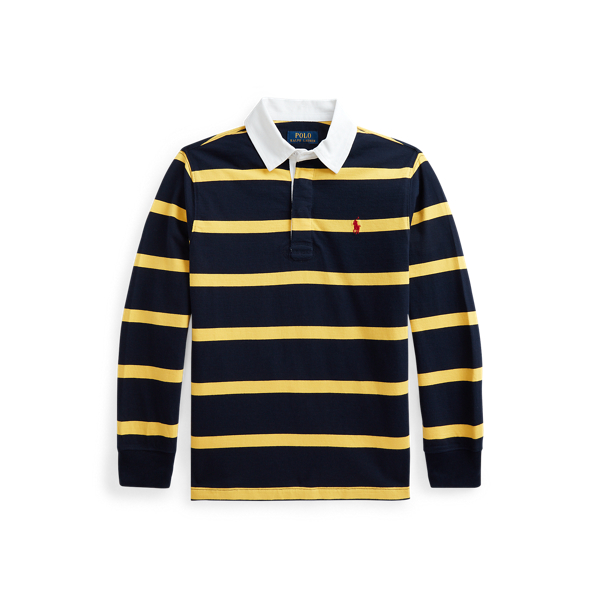 Chemise de rugby jersey coton ray&eacute; Boys 6-14 Years en 1
