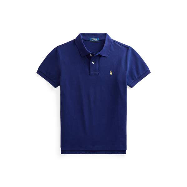 Slim Fit Cotton Mesh Polo Shirt Boys 6-14 Years 1