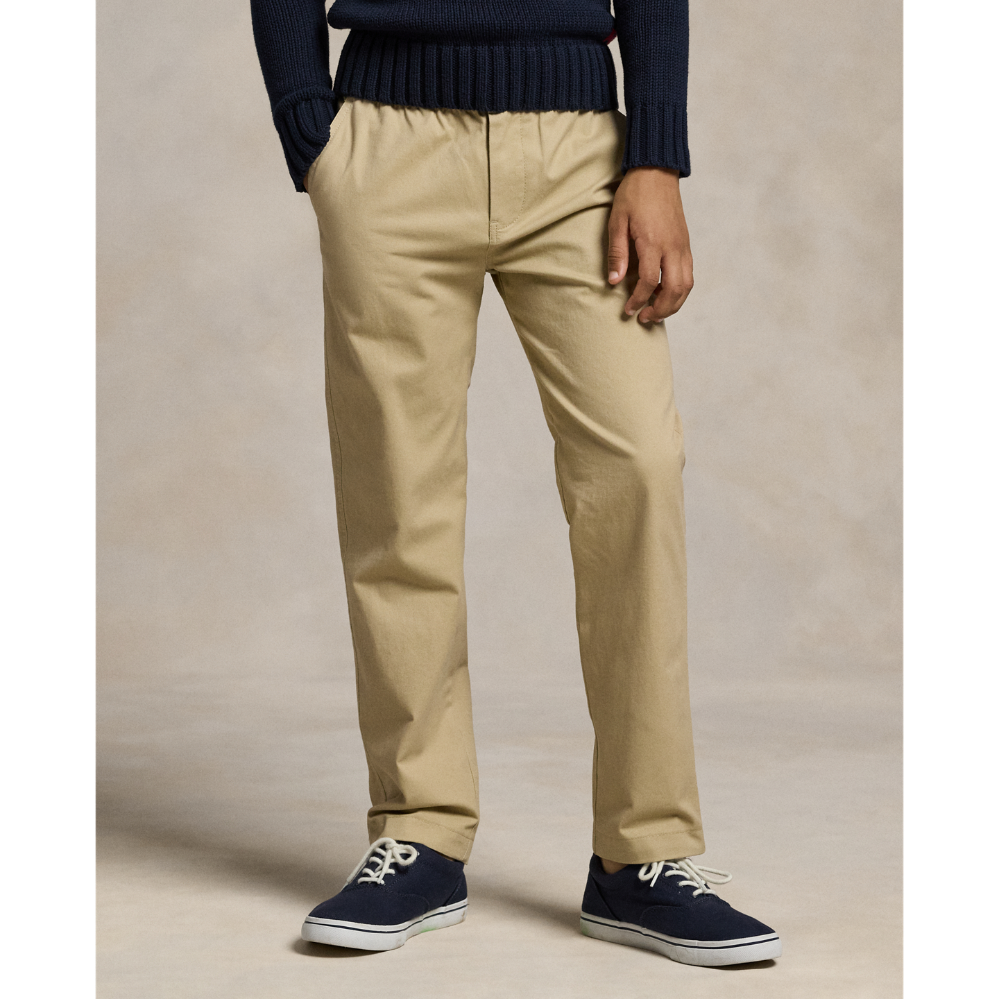 Детские брюки Ralph Lauren Polo Prepster Stretch Chino, цвет: Хаки — фото 2