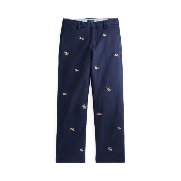 Straight Fit Stretch Twill Trouser Boys 6-14 Years 1