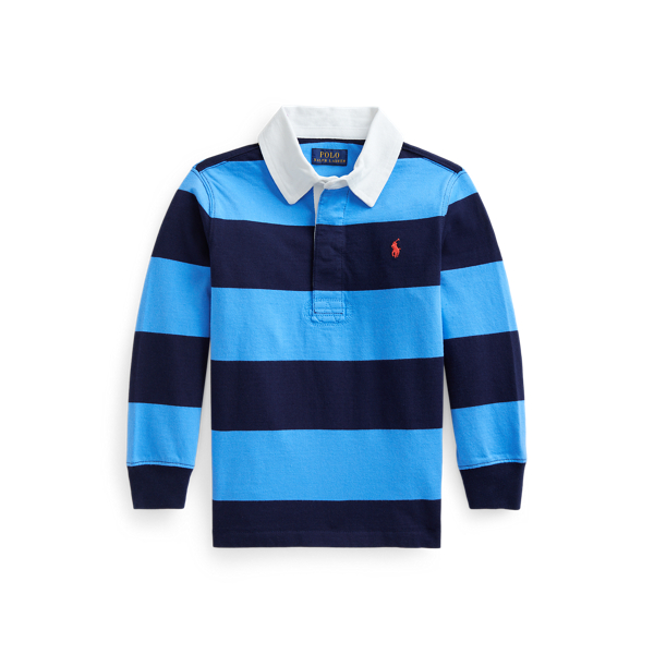 Striped Cotton Jersey Rugby Shirt Boys 1.5-6 Years 1