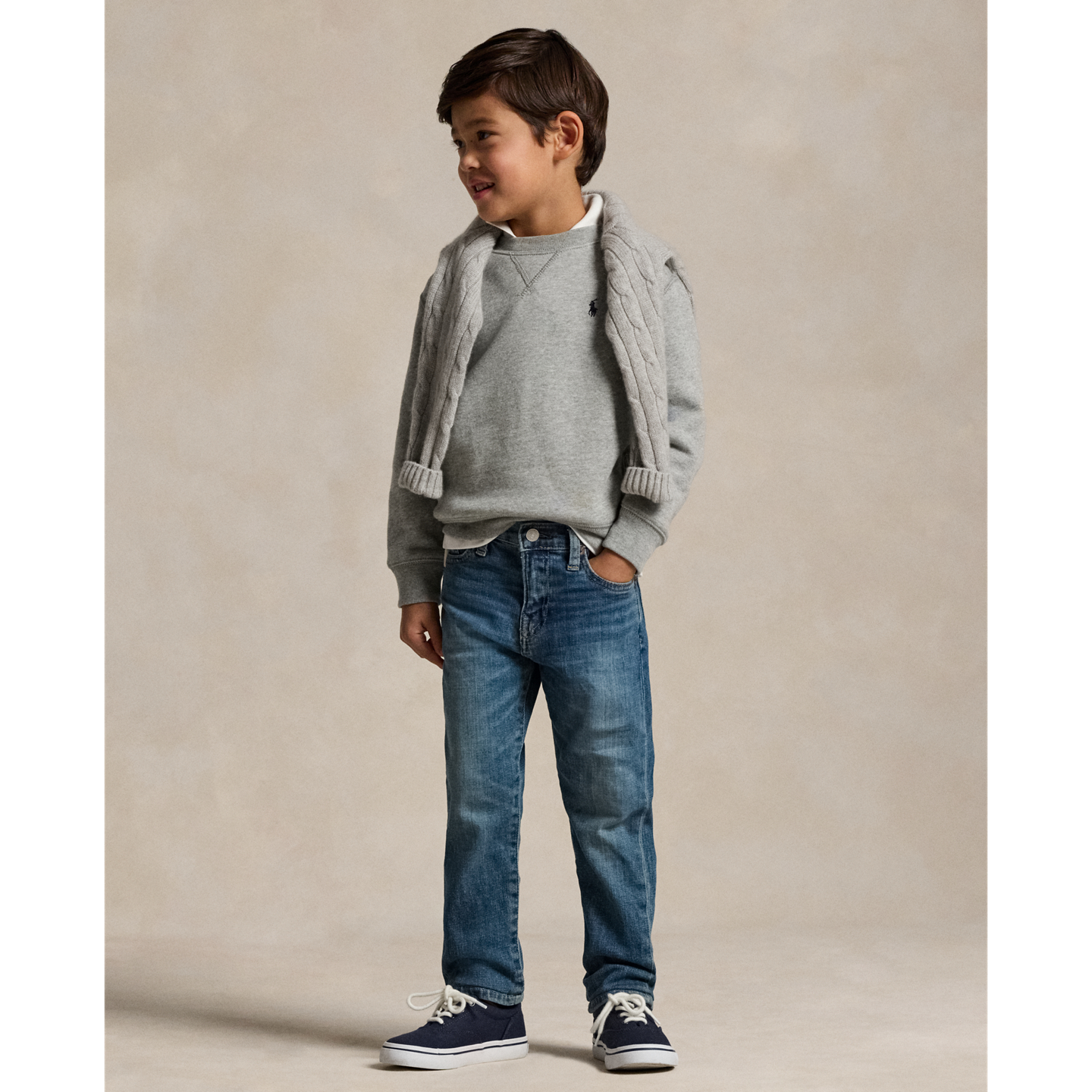 Детские джинсы Ralph Lauren Sullivan Slim Stretch, цвет: Варёный — фото 4