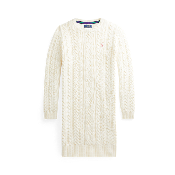 Aran-Knit Cotton Jumper Dress